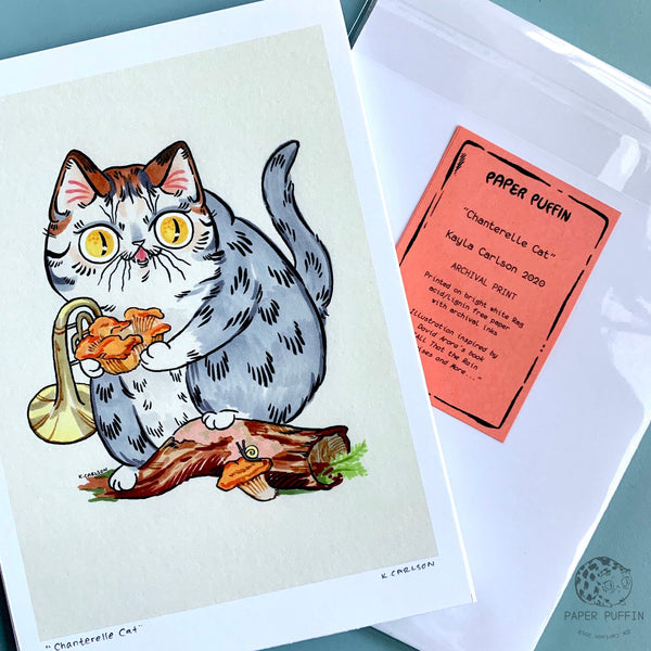 Chanterelle Cat Print 5x7