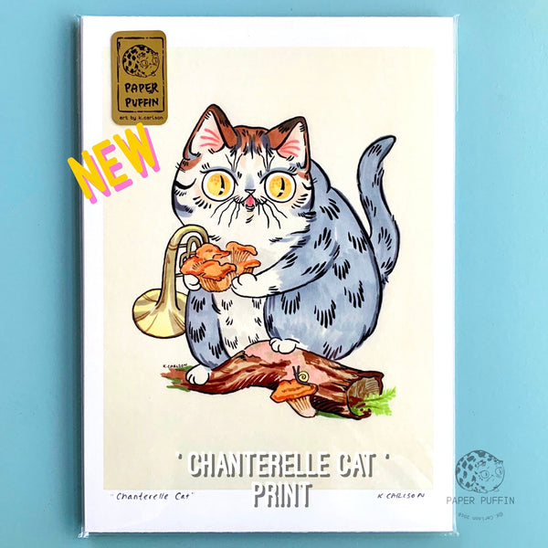Chanterelle Cat Print 5x7