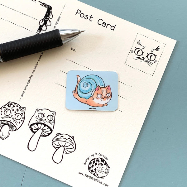 Postcard Set - Snail Mail & Mushroom Cats