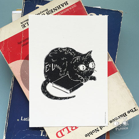 Ex Libris Book Postcard – PaperPuffin